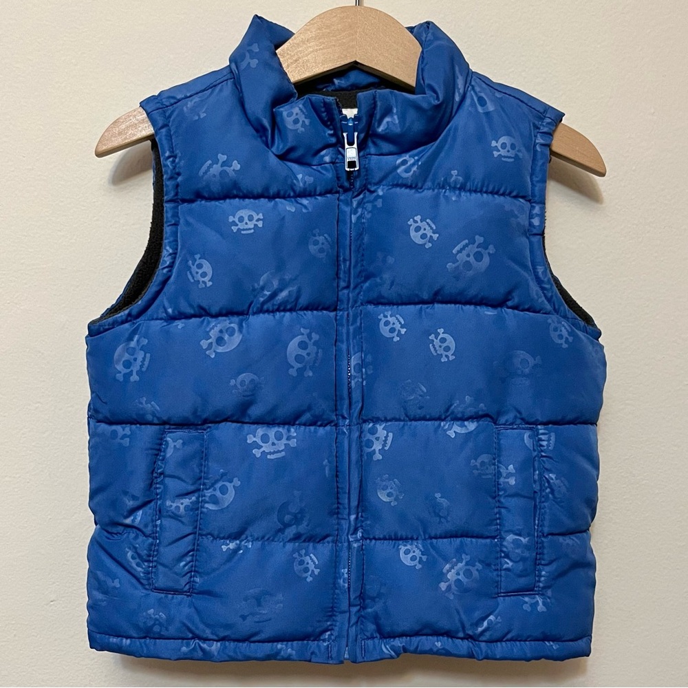 Crazy 8 • 18-24 Months • Fleece Lined Puffer Vest Skull Print